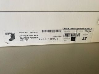 Botines Hispanitas Negros Talla 38