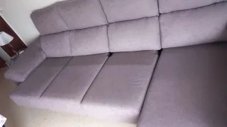 Sofá 4 plazas chaise longue gris