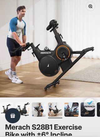 Cyclette Merach S28B1 con Inclinazione