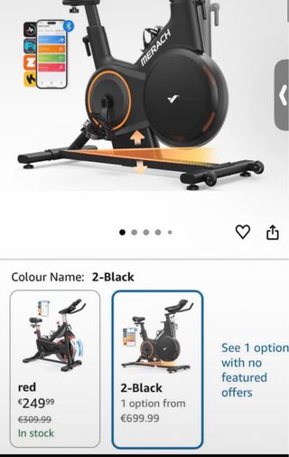 Cyclette Merach S28B1 con Inclinazione