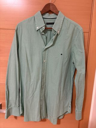 Camisa Purificación García cuadros verde