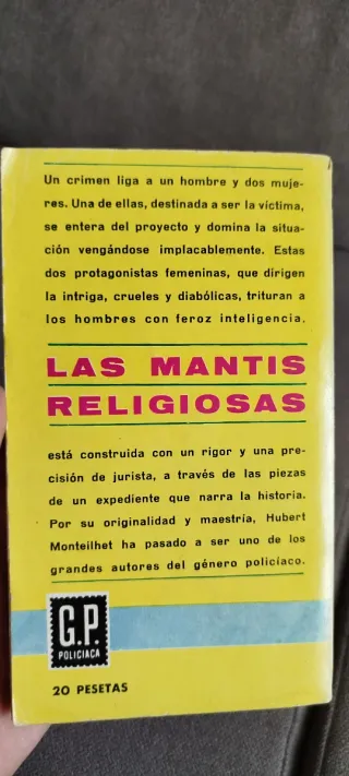 LOTE NOVELA POLICIACA AÑOS 60