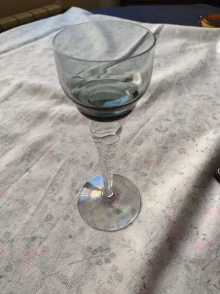 Porta velas cristal La Granja años 30