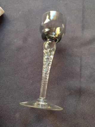 Porta velas cristal La Granja años 30