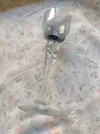 Porta velas cristal La Granja años 30