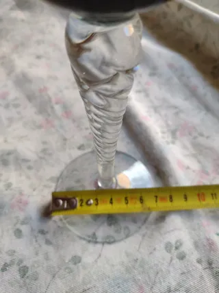 Porta velas cristal La Granja años 30