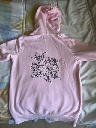 Sudadera rosa Etichetta