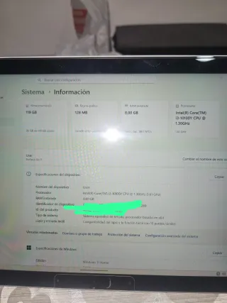Microsoft Surface Go 3 i3 10th Gen Plata