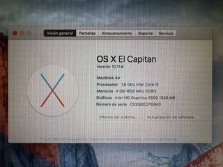 Apple MacBook Air 7,2 Plata