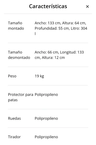 Baúl YDERUP mimbre beige