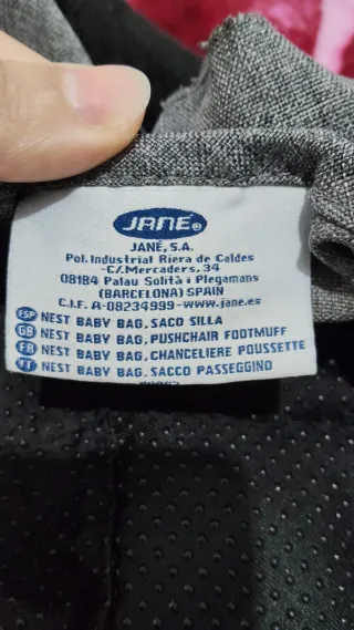 Saco Silla Paseo Universal Jane Negro