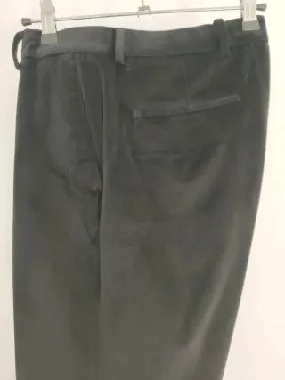 Pantalón vestir terciopelo negro
