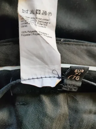 Pantalón vestir terciopelo negro