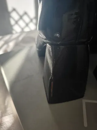 Botín plataforma charol negro