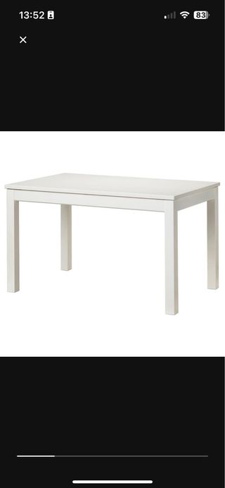 Mesa extensible IKEA blanca