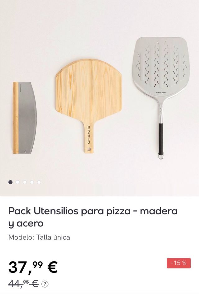 Set Palas Horno, Rodillo Masas Cocina, pizza