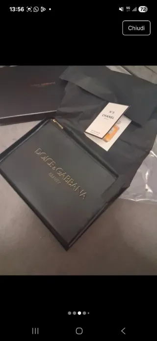 Pochette Dolce & Gabbana in pelle nera