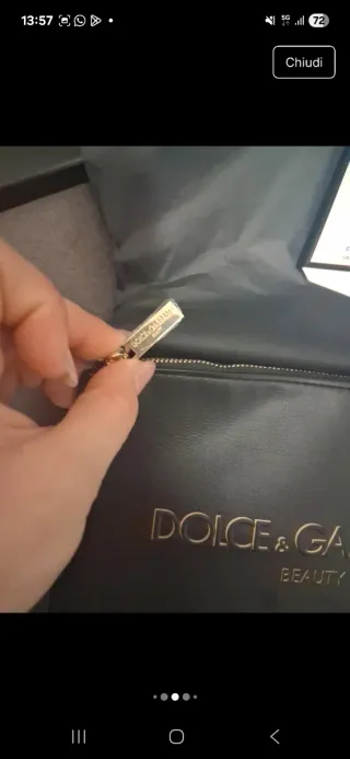Pochette Dolce & Gabbana in pelle nera
