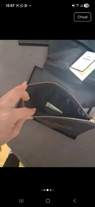 Pochette Dolce & Gabbana in pelle nera