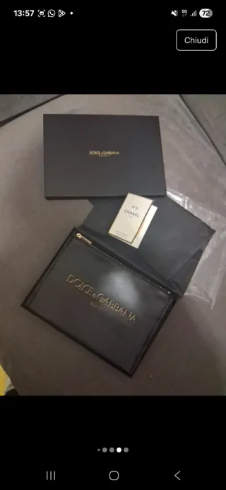 Pochette Dolce & Gabbana in pelle nera