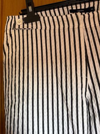 Pantalones rayas blanco y negro
