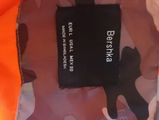 Chaqueta camuflaje mujer naranja