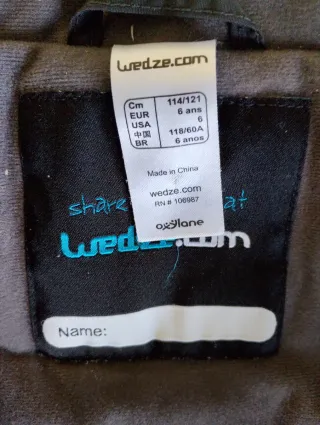 Traje de esquí para niño