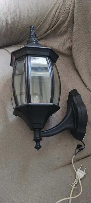 2 Farolillos de pared negros