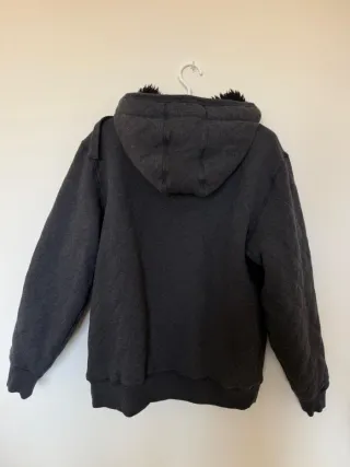 Chaqueta gris con capucha Quiksilver pelo int