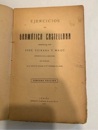 Lote libros antiguos gramatica