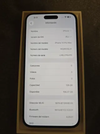 iPhone 14 Pro Max ORIGINAL con CAJA