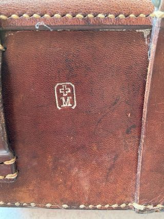 Giberna militare svizzera originale in cuoio