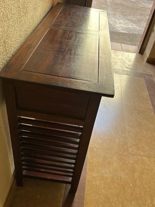 Mueble recibidor de madera