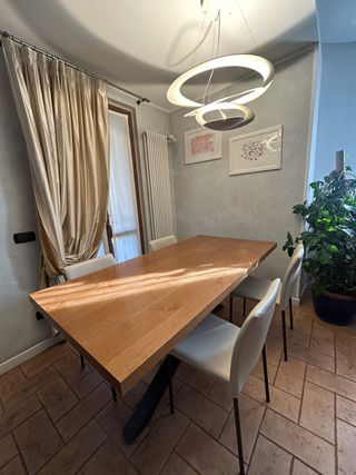 Tavolo Riflessi Shangai Legno e Metallo