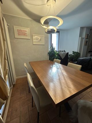 Tavolo Riflessi Shangai Legno e Metallo