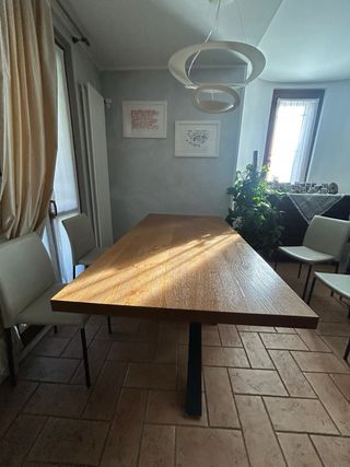 Tavolo Riflessi Shangai Legno e Metallo