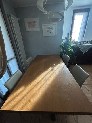 Tavolo Riflessi Shangai Legno e Metallo