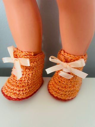 Botas Nancy Crochet Naranja