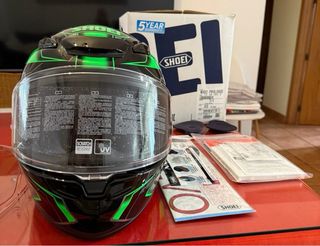 Casco Shoei NXR2 Negro y Verde