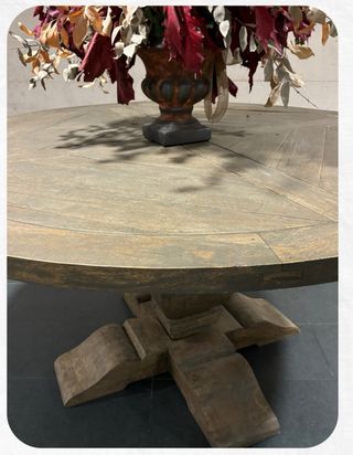 Mesa comedor baluster roble patinado