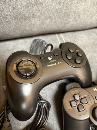 5 Mandos joystick usb pc (4 Hantol y 1 Logitech)