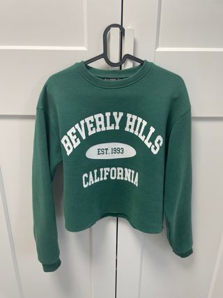 Sudadera Verde de Stradivarius