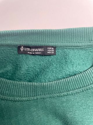 Sudadera Verde de Stradivarius