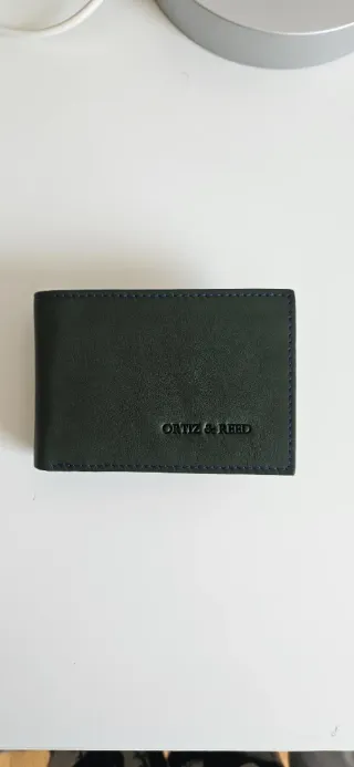Billetera de cuero Ortiz & Reed verde