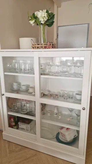 Vitrina de cristal y madera HAVSTA Ikea