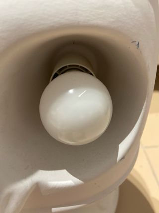 Lámpara buho blanca