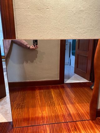 Espejo de pared madera y cristal