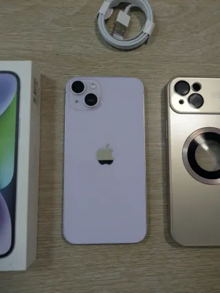 iPhone 14 Plus 128GB Lila + Accessori