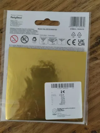 Palloncino Foil Stella PartyDeco Oro