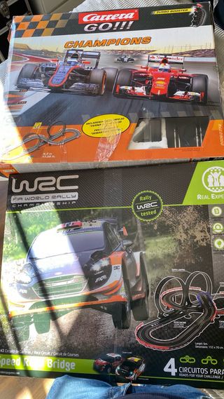 2 Pistas Scalextric Carrera GO! y WRC
